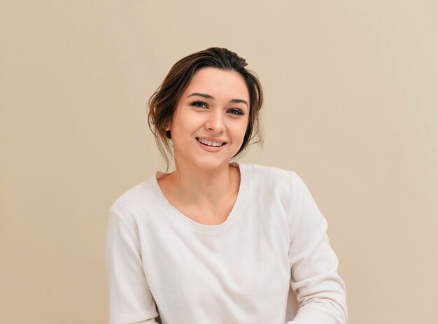 Portrait of smiley businesswoman