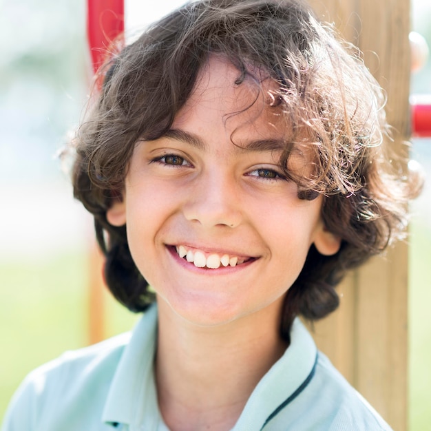 Portrait smiley little boy