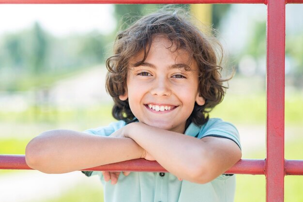 Portrait smiley young boy