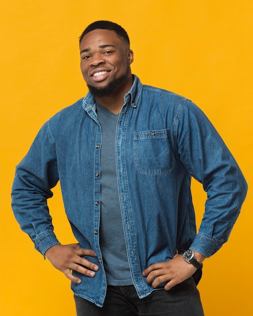 Portrait smiley young man