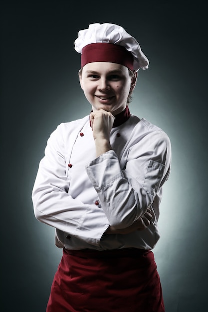 Portrait of smiling chef