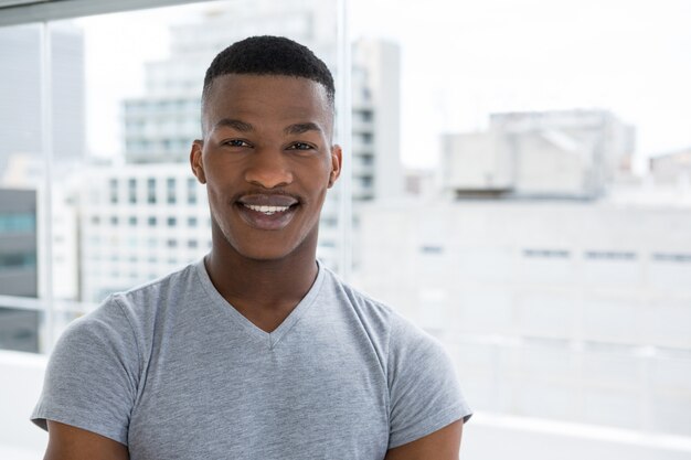 Portrait of smiling dancer