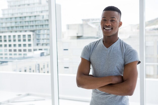 Portrait of smiling dancer