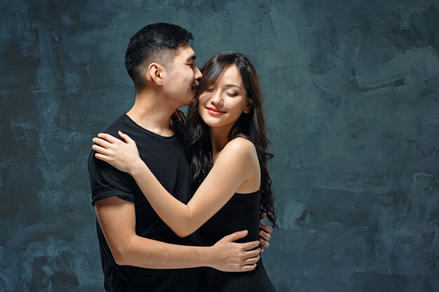 Portrait of smiling Korean couple