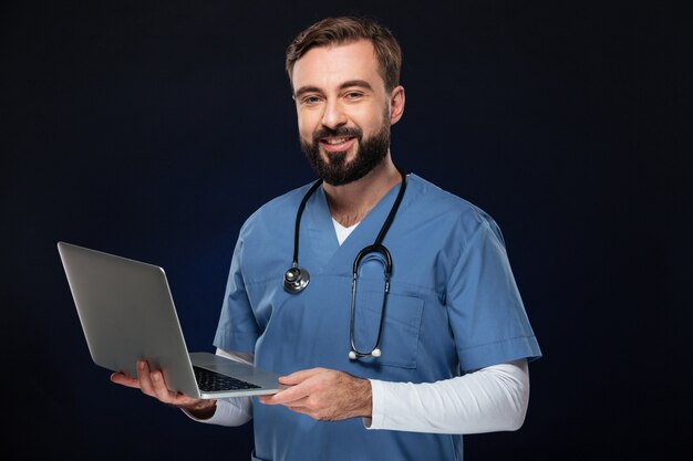 Portrait of a smiling male doctor