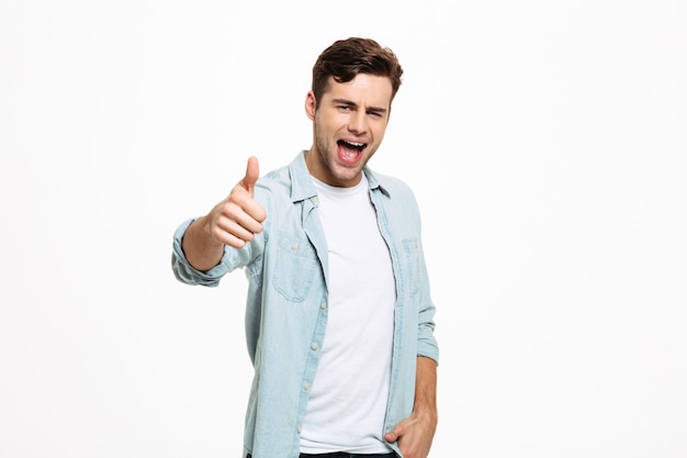 Portrait of a smiling young man standing