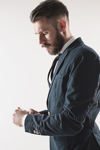 Portrait of stylish handsome young man