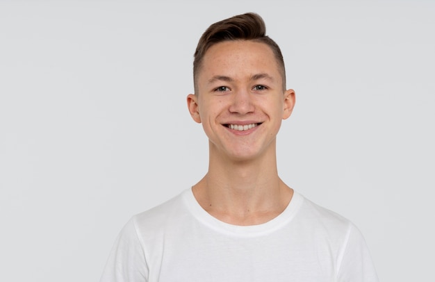 Portrait of a teen boy smiling