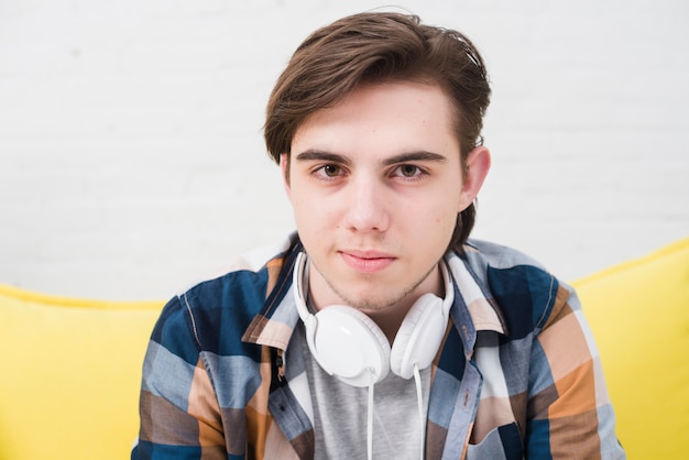 Portrait of teenage boy