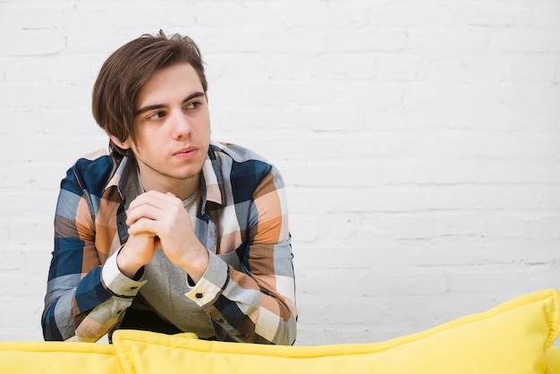 Portrait of teenage boy