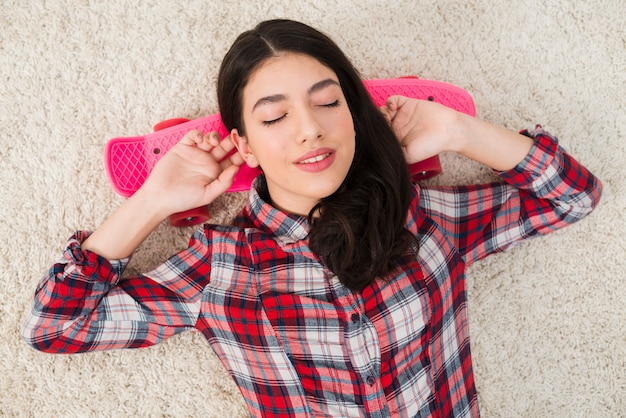 Portrait of teenage girl