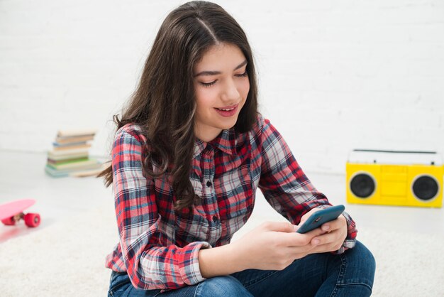 Portrait of teenage girl