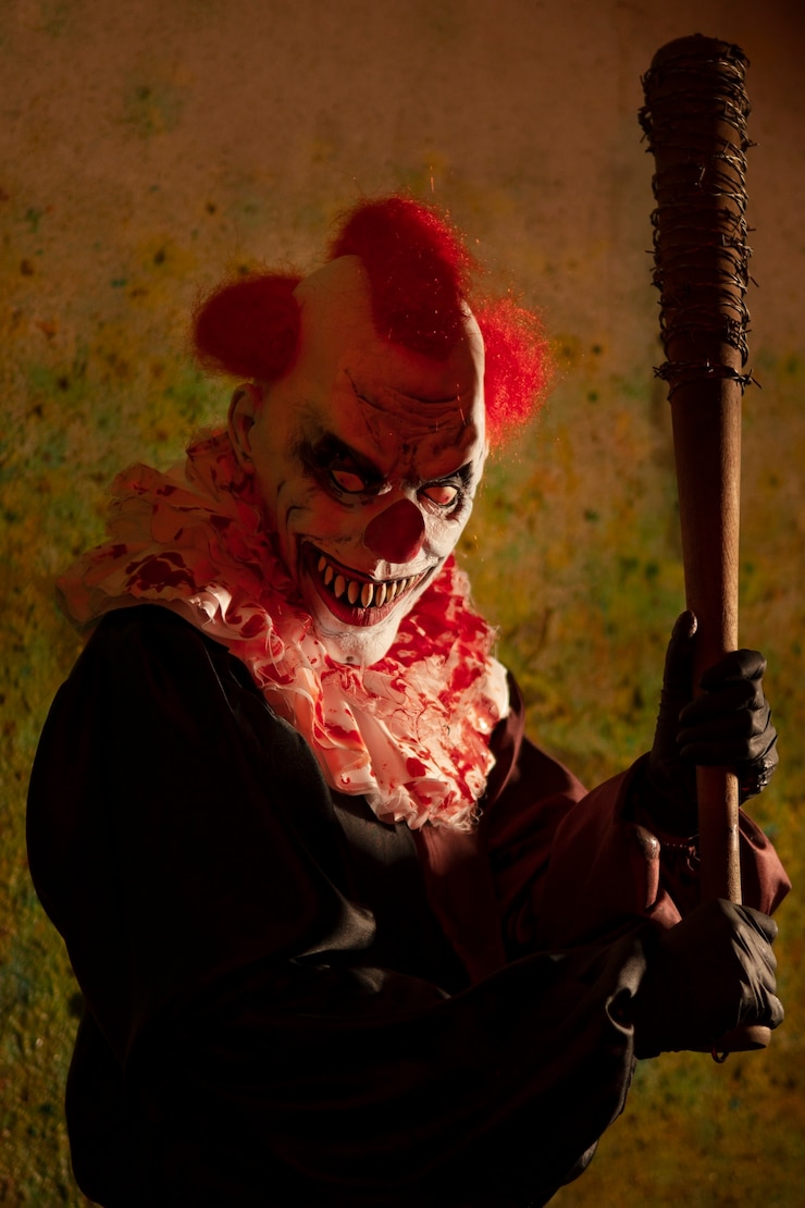 Free Photo portrait of terrifing clown