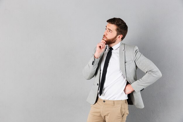 Portrait of a thoughtful businessman