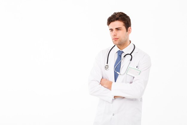 Portrait of a thoughtful young male doctor