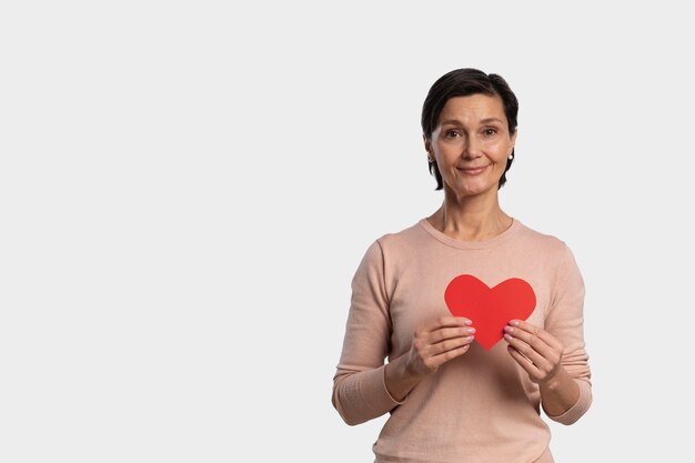 Portrait of volunteer who organized donations for charity