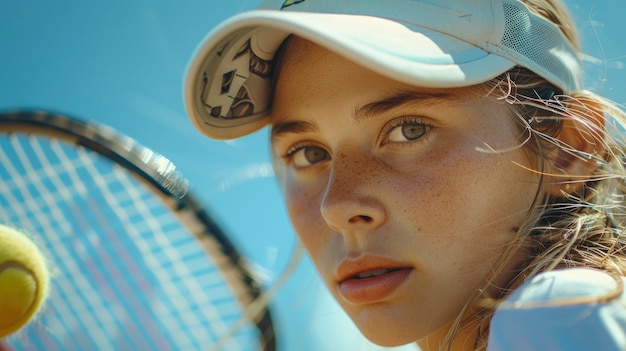 Foto gratuita ritratto di una donna che gareggia al campionato dei giochi olimpici