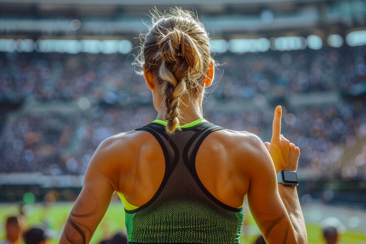 Free Photo portrait of woman competing in the olympic games