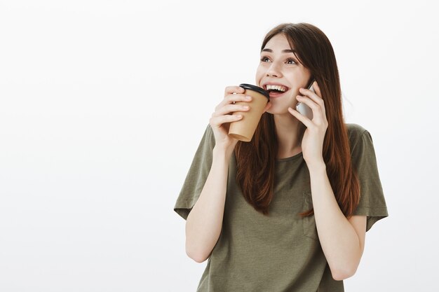 Portrait of a woman in a dark green Tshirt