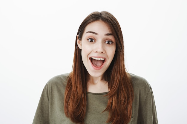 Portrait of a woman in a dark green Tshirt