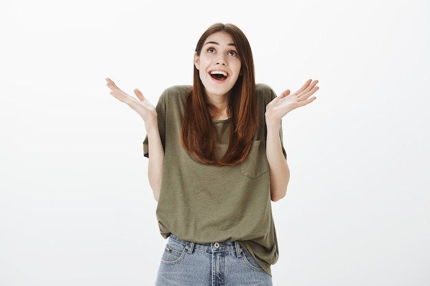 Portrait of a woman in a dark green Tshirt