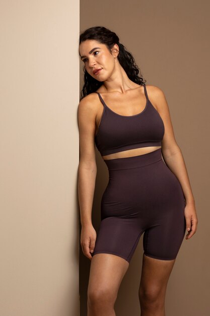 portrait of woman dressed in shapewear