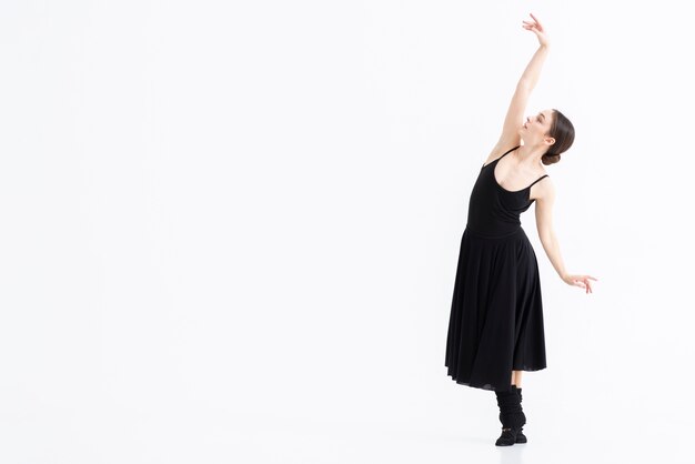 Portrait of woman performing dance with elegance