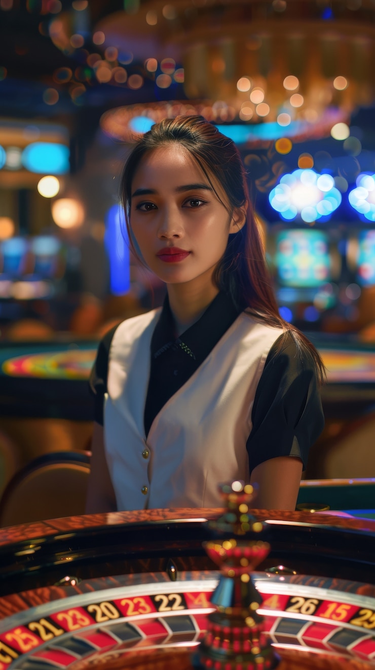무료 Photo 카지노 에서 포커 를 하는 여자 의 초상화