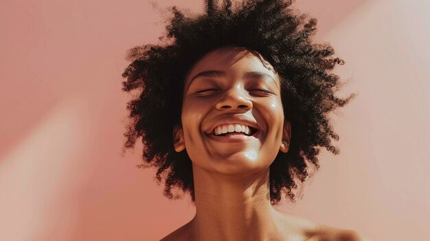 精神的健康を象徴する強い感情を示す女性の肖像画