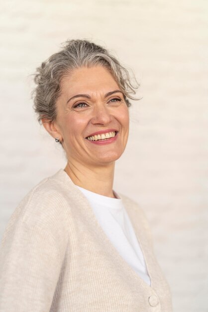 Portrait woman smiling