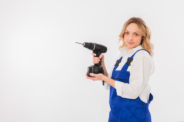 Portrait of worker woman