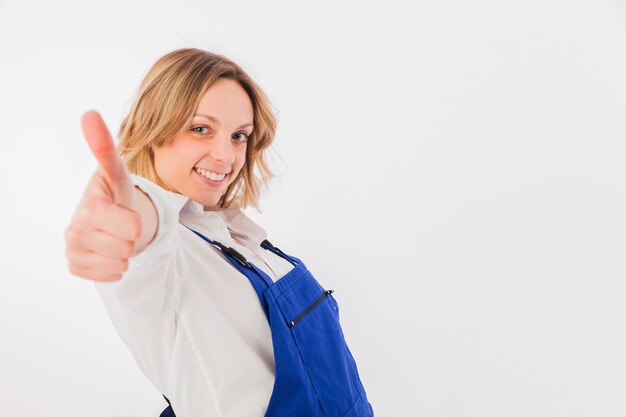 Portrait of worker woman