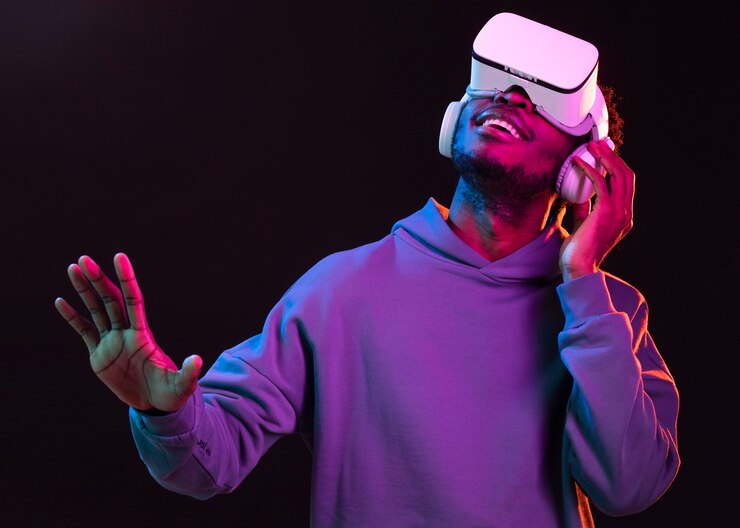 Бесплатный Фотография портрет молодого афро-американского человека в очках vr