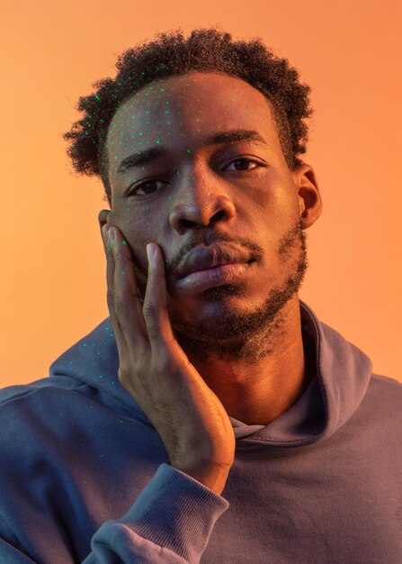 Portrait young african american man