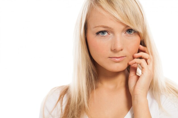 Portrait of young attractive woman