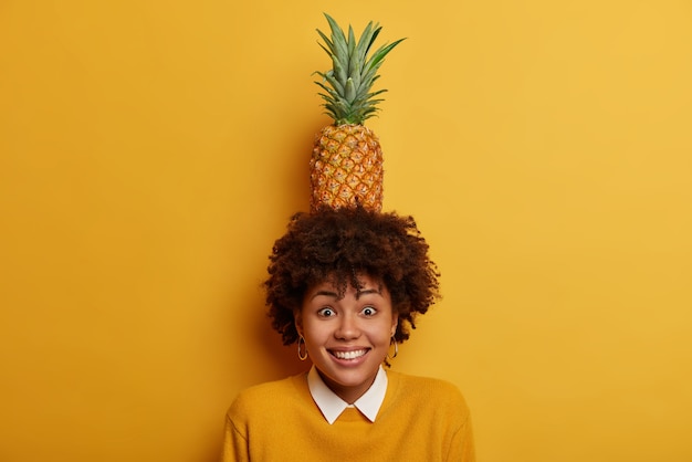 Portrait of young and beautiful woman gesticulating