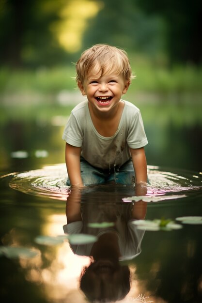 Portrait of young boy