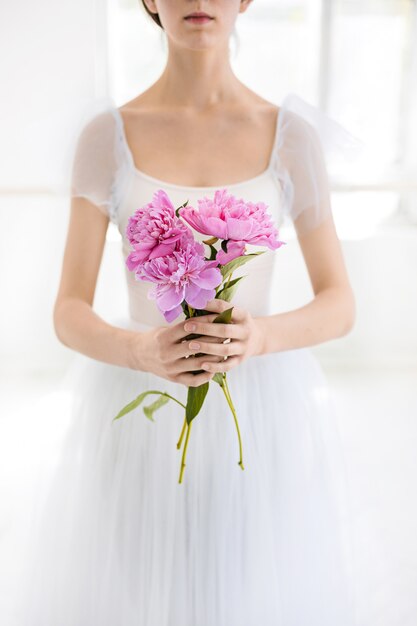 Portrait of a young bride