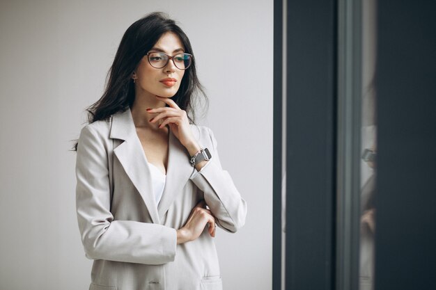 Portrait of a young business woman in office