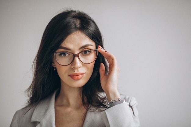 Portrait of a young business woman in office