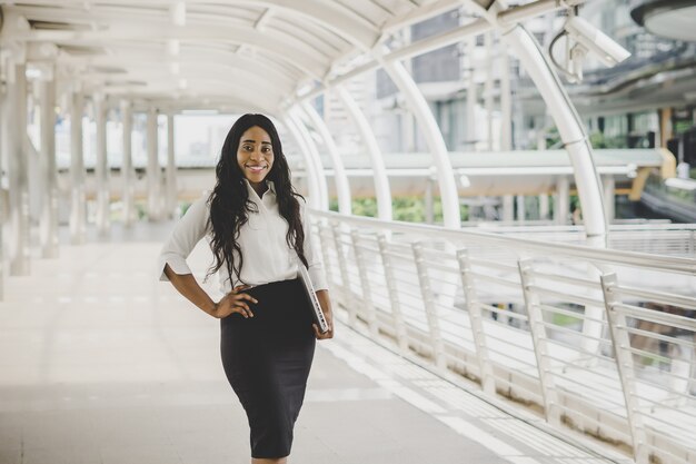 Portrait of young business woman.