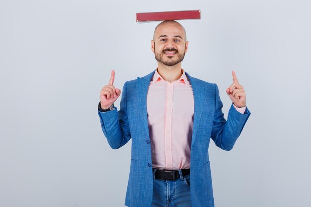 Portrait of a young cheerful man