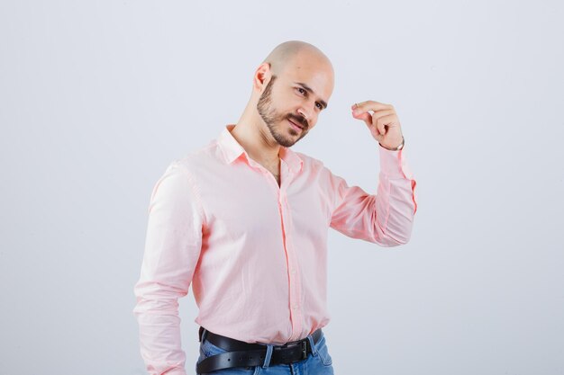 Portrait of a young confident man