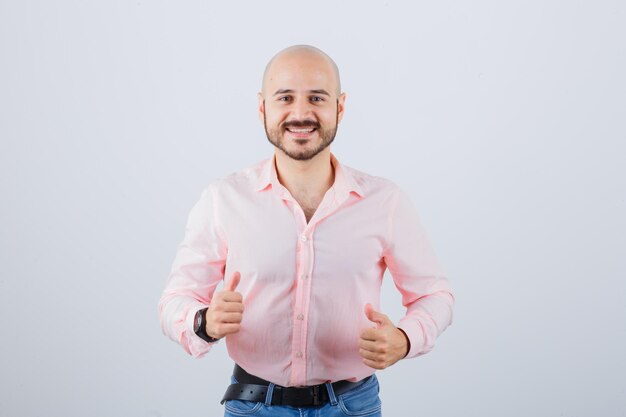 Portrait of a young confident man