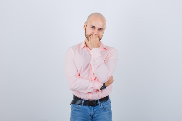 Portrait of a young confident man