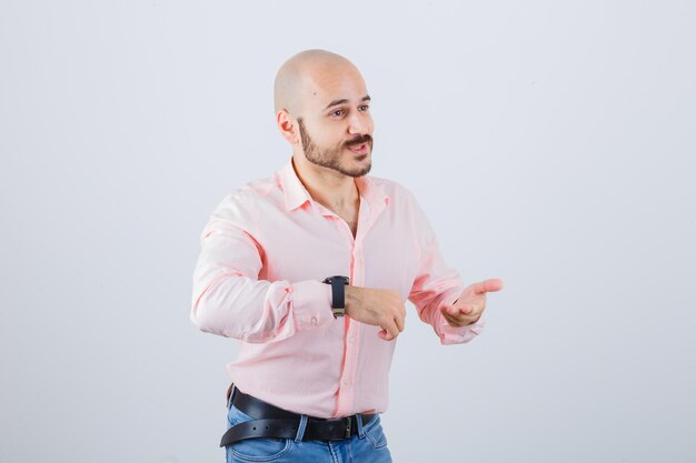 Portrait of a young confident man