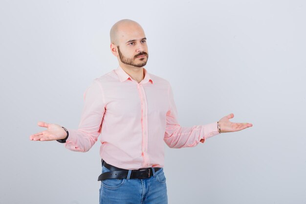 Portrait of a young confident man