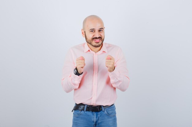 Portrait of a young confident man