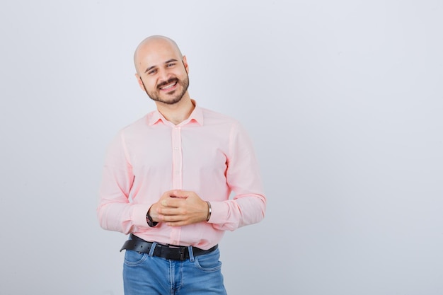 Portrait of young confident man