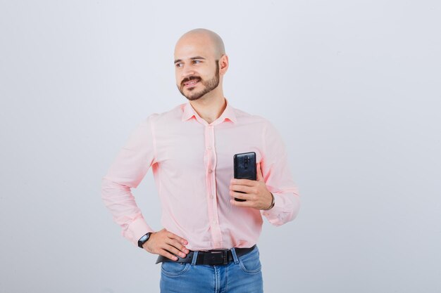 Portrait of a young confident man